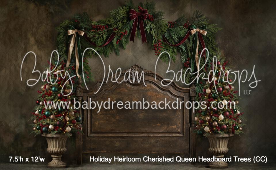 Holiday Heirloom Cherished Queen Headboard Trees (CC)