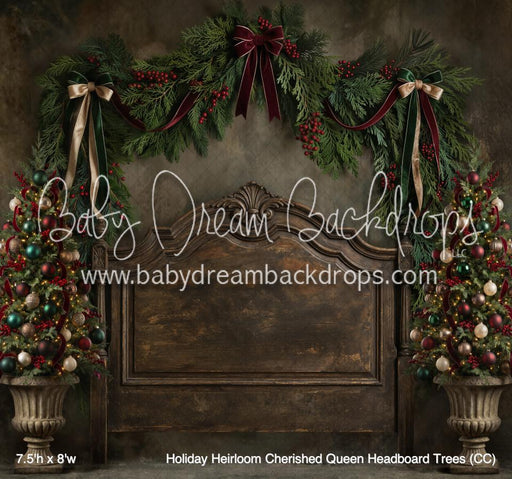Holiday Heirloom Cherished Queen Headboard Trees (CC)