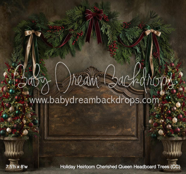Holiday Heirloom Cherished Queen Headboard Trees (CC)