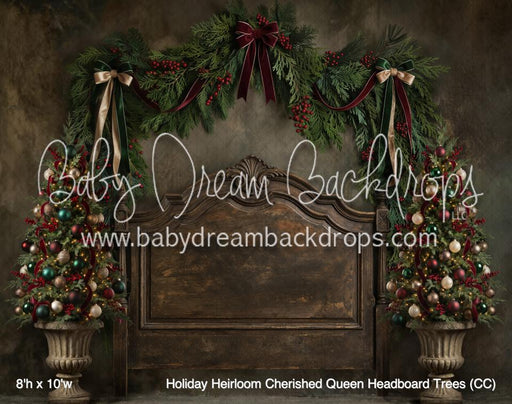 Holiday Heirloom Cherished Queen Headboard Trees (CC)