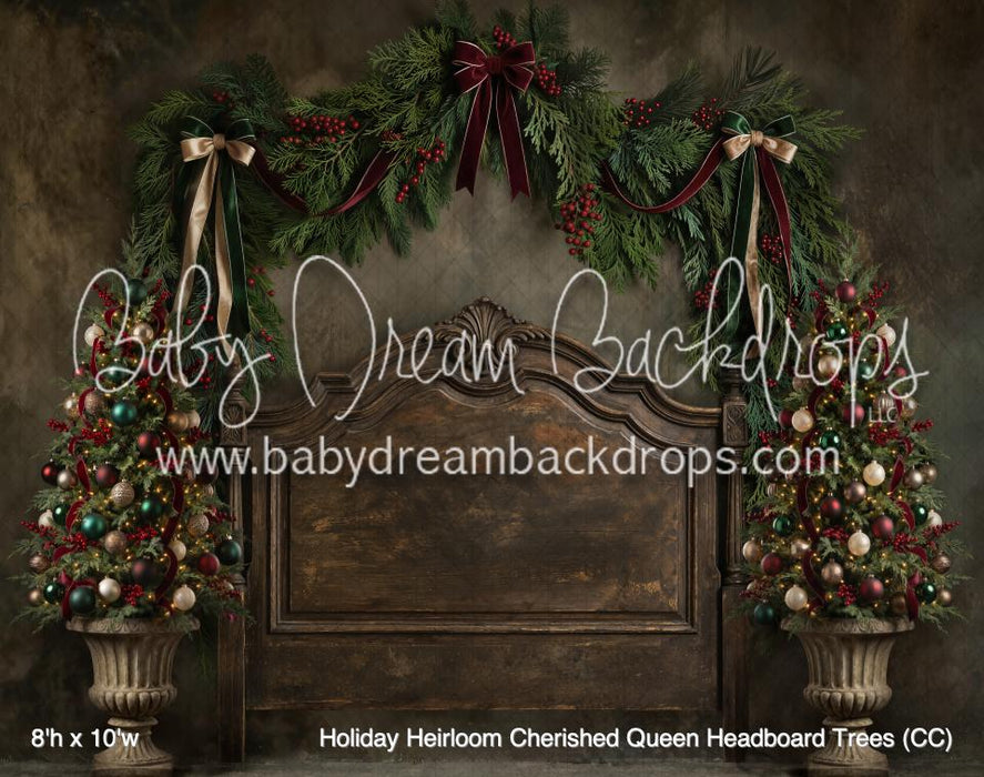 Holiday Heirloom Cherished Queen Headboard Trees (CC)
