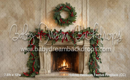 Holiday Heirloom Festive Fireplace (CC)