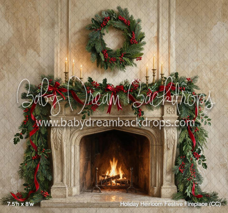 Holiday Heirloom Festive Fireplace (CC)