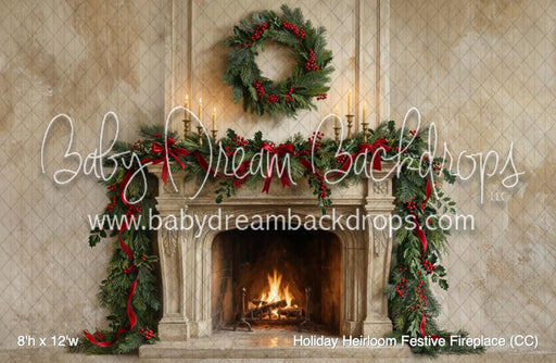 Holiday Heirloom Festive Fireplace (CC)