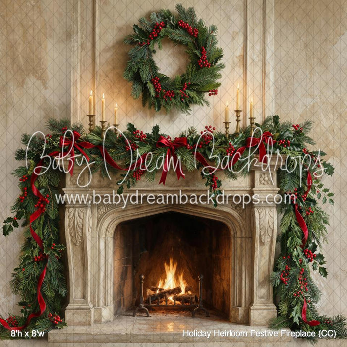 Holiday Heirloom Festive Fireplace (CC)