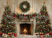 Holiday Heirloom Festive Fireplace Trees (CC)