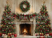 Holiday Heirloom Festive Fireplace Trees (CC)