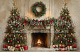 Holiday Heirloom Festive Fireplace Trees (CC)