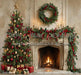 Holiday Heirloom Festive Fireplace Trees (CC)