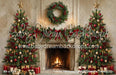 Holiday Heirloom Festive Fireplace Trees (CC)