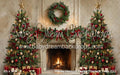 Holiday Heirloom Festive Fireplace Trees (CC)