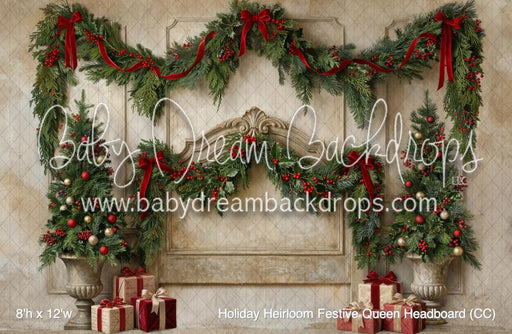 Holiday Heirloom Festive Queen Headboard (CC)