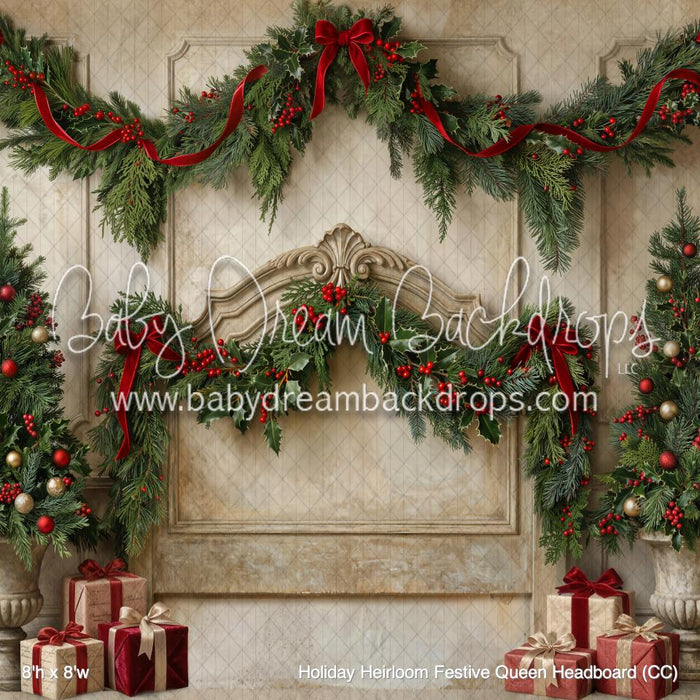 Holiday Heirloom Festive Queen Headboard (CC)