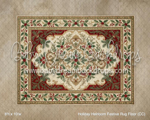 Holiday Heirloom Festive Rug Floor (CC)