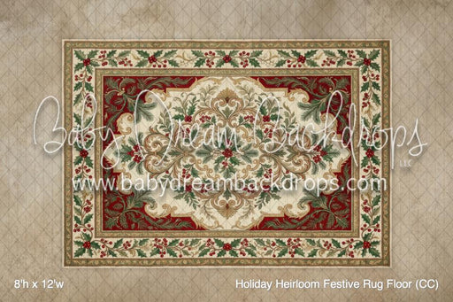 Holiday Heirloom Festive Rug Floor (CC)