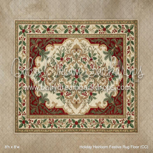 Holiday Heirloom Festive Rug Floor (CC)