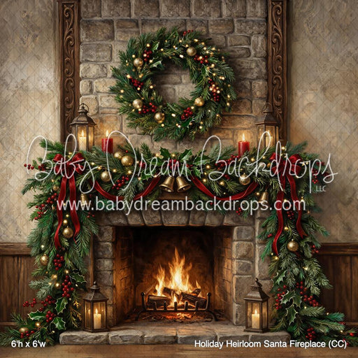 Holiday Heirloom Santa Fireplace (CC)