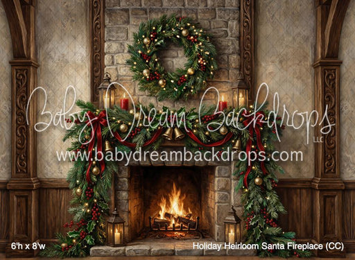 Holiday Heirloom Santa Fireplace (CC)