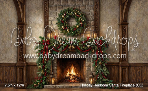 Holiday Heirloom Santa Fireplace (CC)