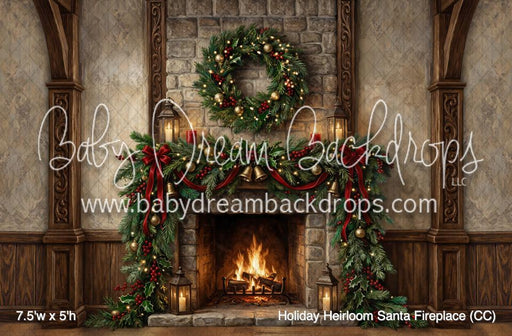 Holiday Heirloom Santa Fireplace (CC)