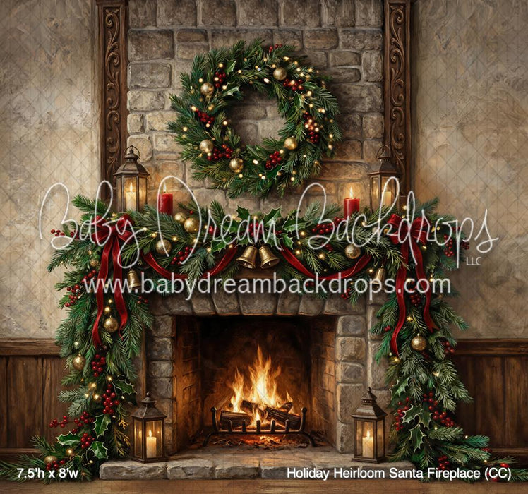 Holiday Heirloom Santa Fireplace (CC)