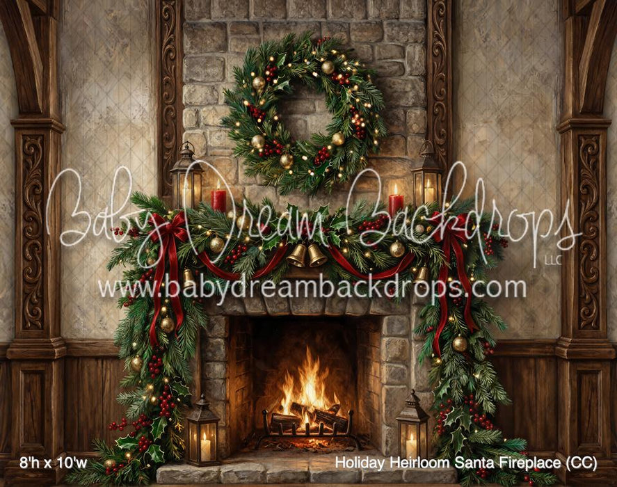 Holiday Heirloom Santa Fireplace (CC)
