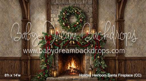Holiday Heirloom Santa Fireplace (CC)