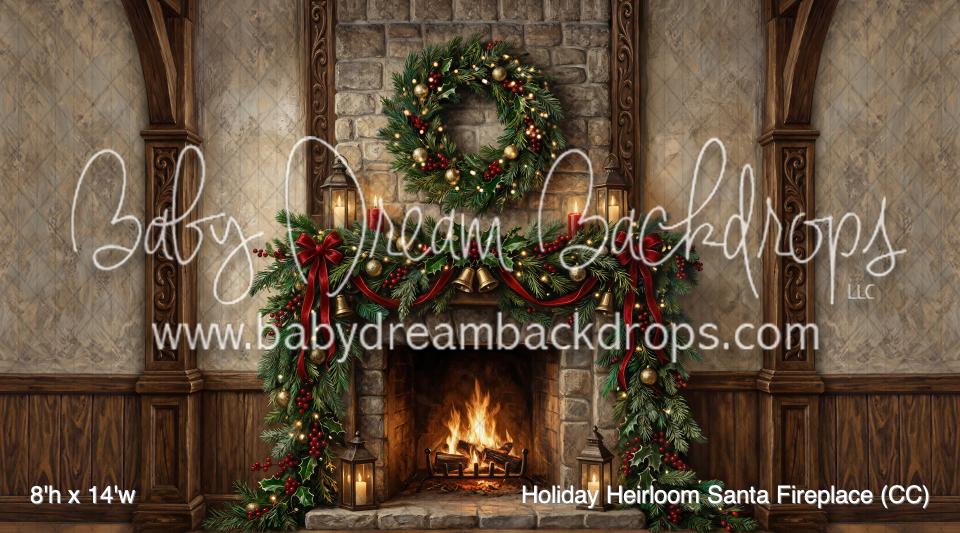 Holiday Heirloom Santa Fireplace (CC)