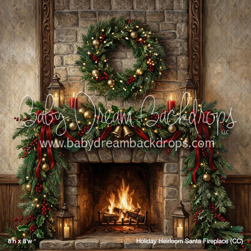 Holiday Heirloom Santa Fireplace (CC)