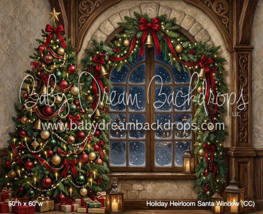 Holiday Heirloom Santa Window (CC)