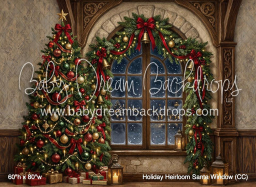 Holiday Heirloom Santa Window (CC)