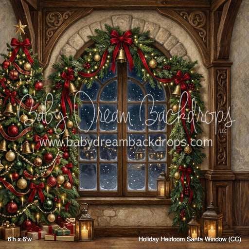 Holiday Heirloom Santa Window (CC)