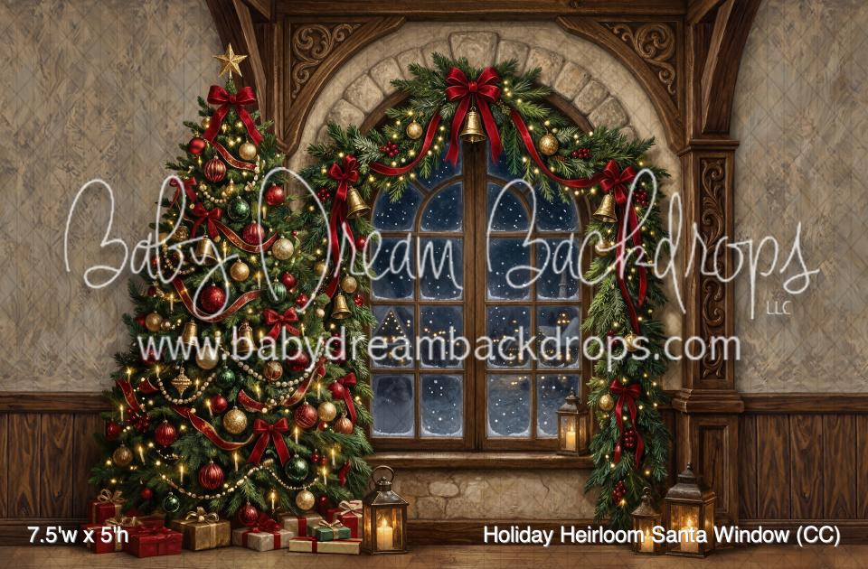 Holiday Heirloom Santa Window (CC)