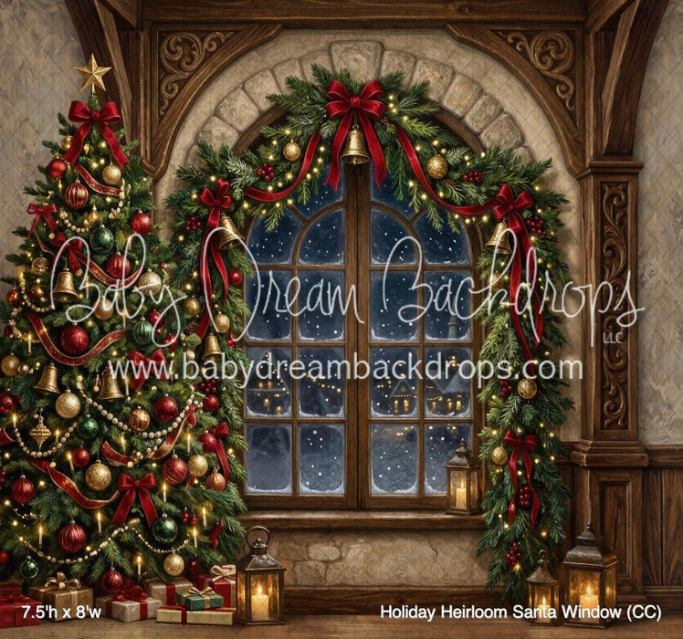 Holiday Heirloom Santa Window (CC)