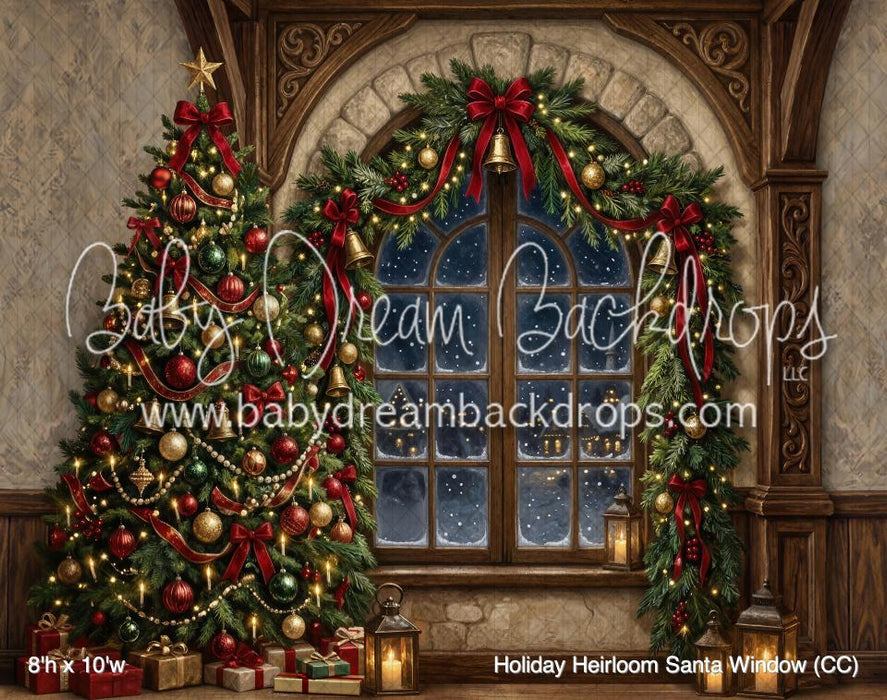 Holiday Heirloom Santa Window (CC)