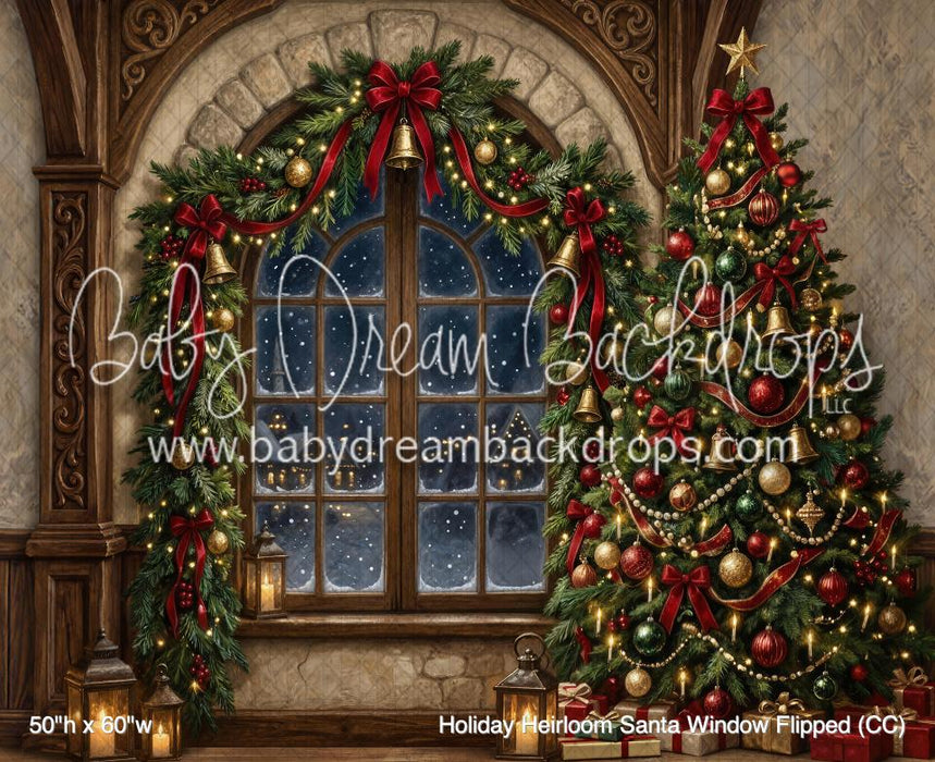Holiday Heirloom Santa Window Flipped (CC)