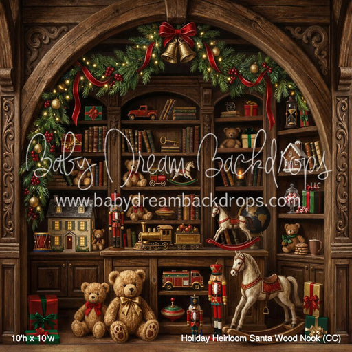 Holiday Heirloom Santa Wood Nook (CC)