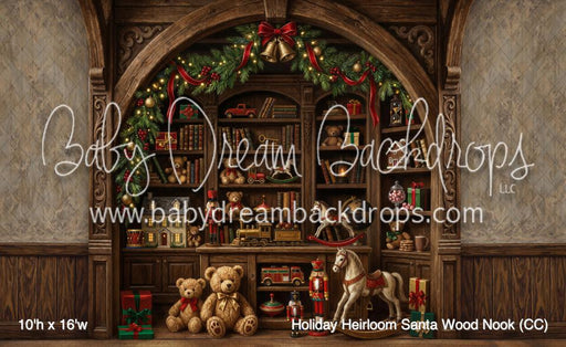 Holiday Heirloom Santa Wood Nook (CC)