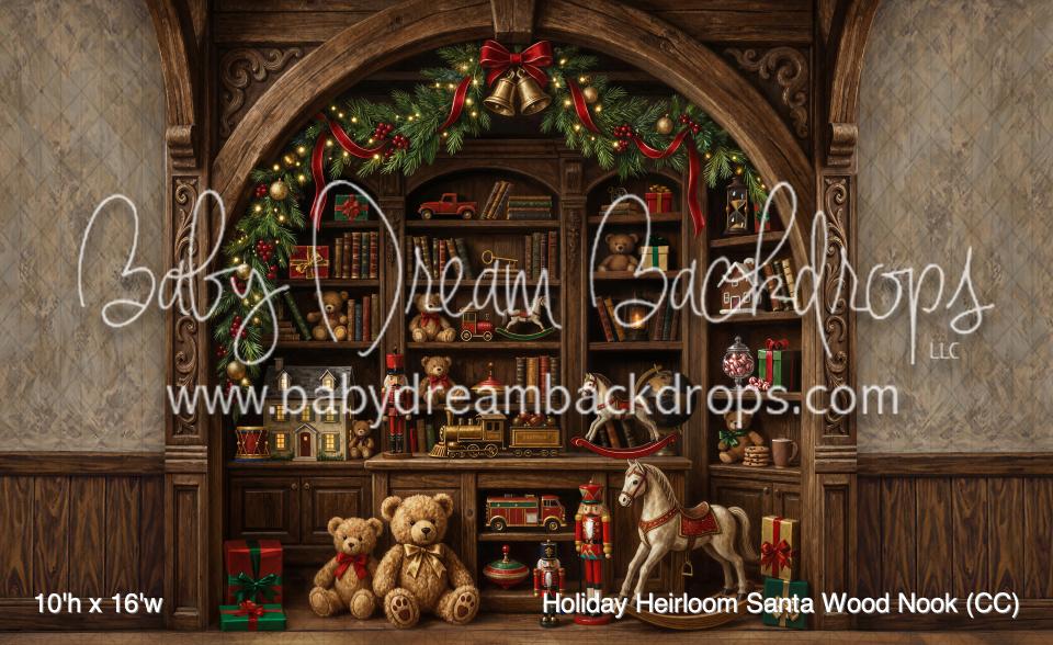 Holiday Heirloom Santa Wood Nook (CC)