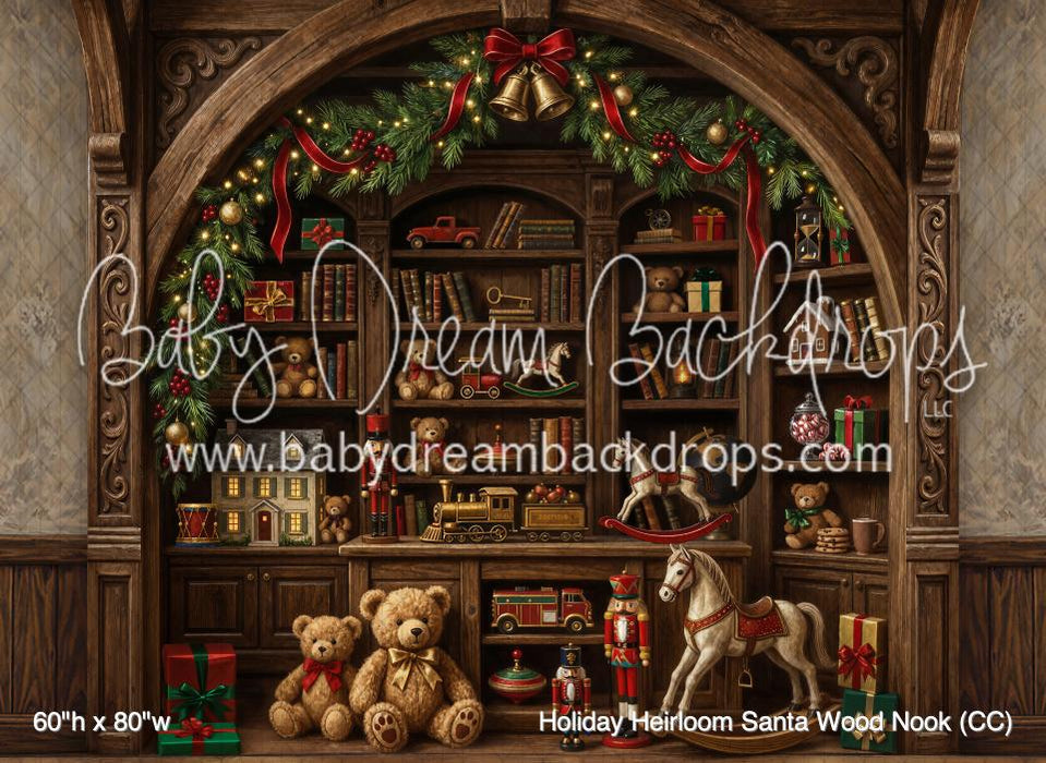 Holiday Heirloom Santa Wood Nook (CC)