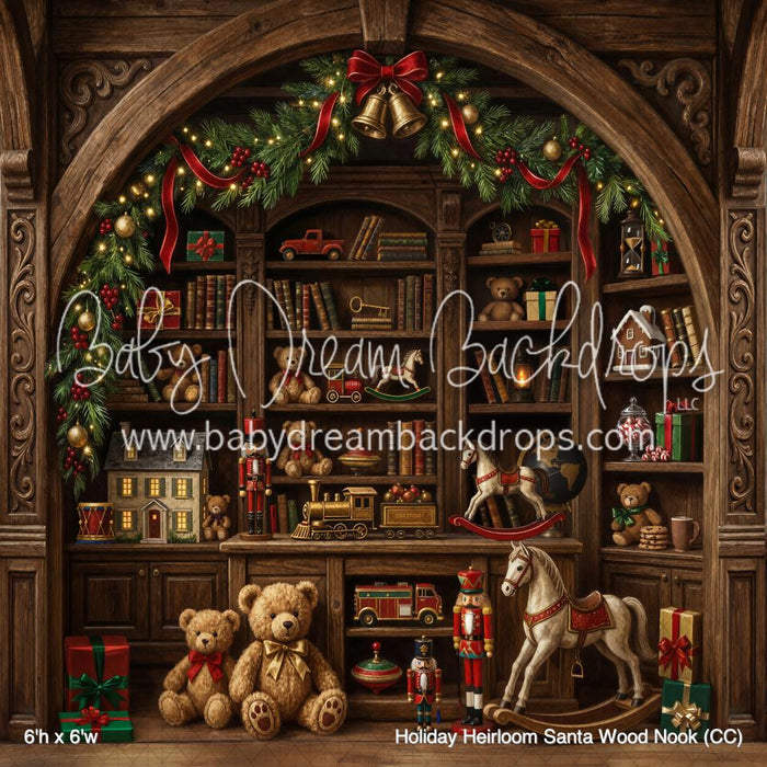 Holiday Heirloom Santa Wood Nook (CC)