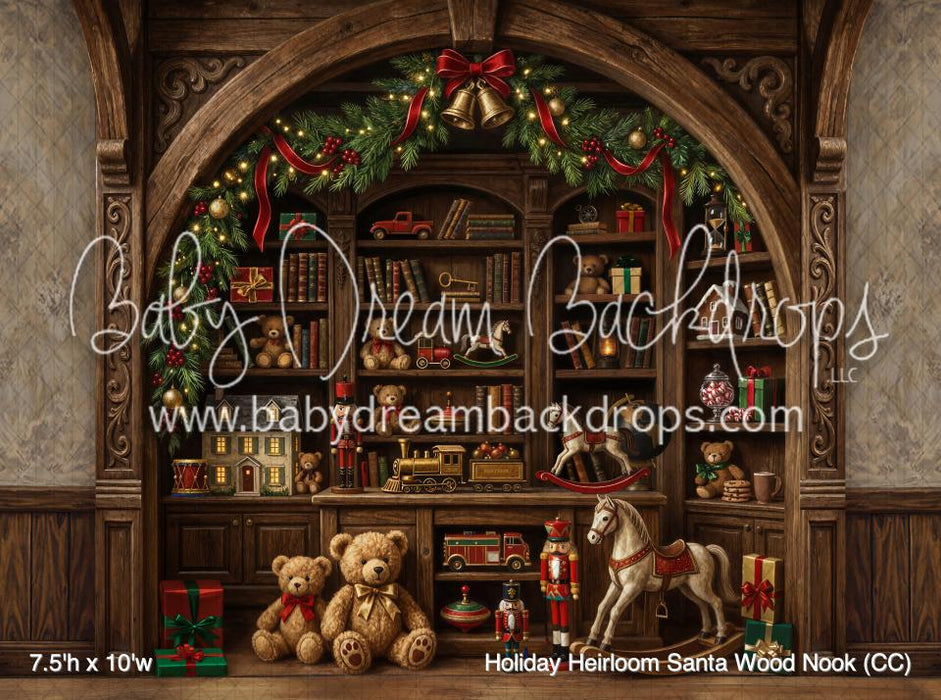 Holiday Heirloom Santa Wood Nook (CC)