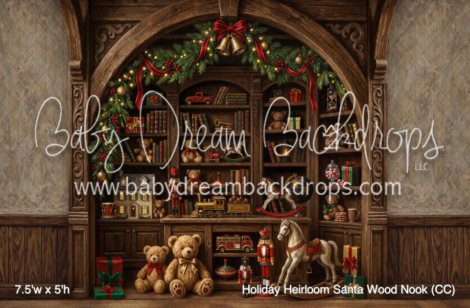 Holiday Heirloom Santa Wood Nook (CC)