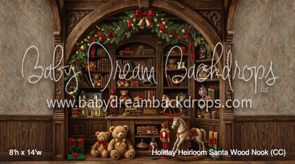 Holiday Heirloom Santa Wood Nook (CC)