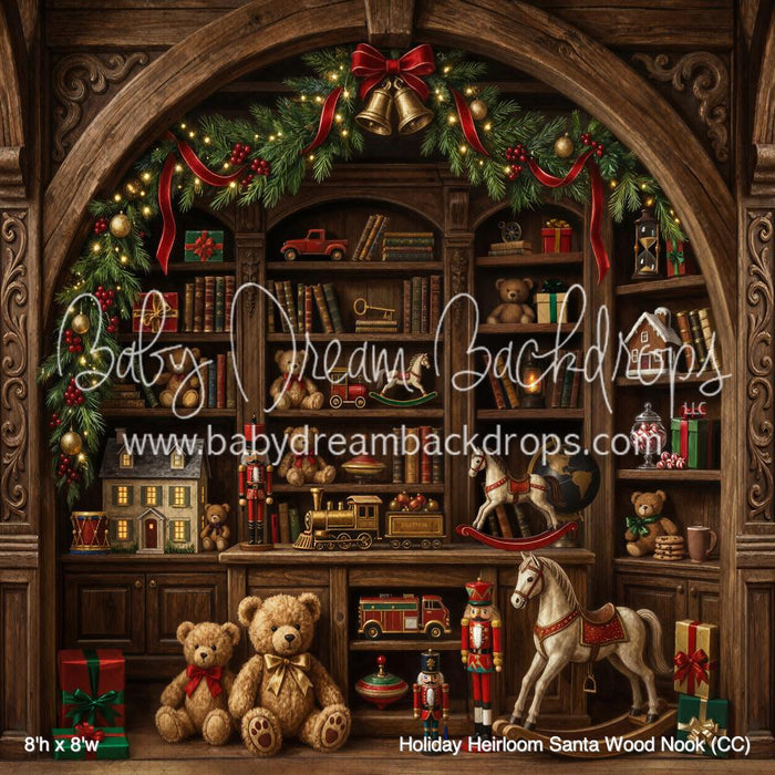 Holiday Heirloom Santa Wood Nook (CC)