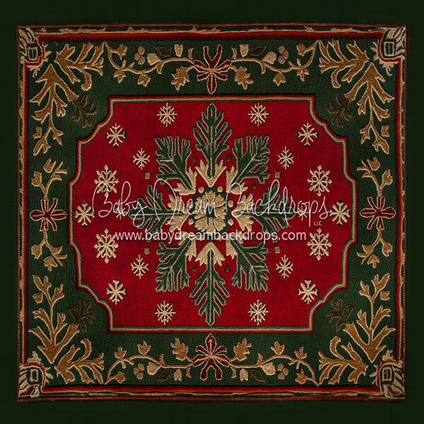 X Drop Holiday Snowflake Rug (CC)