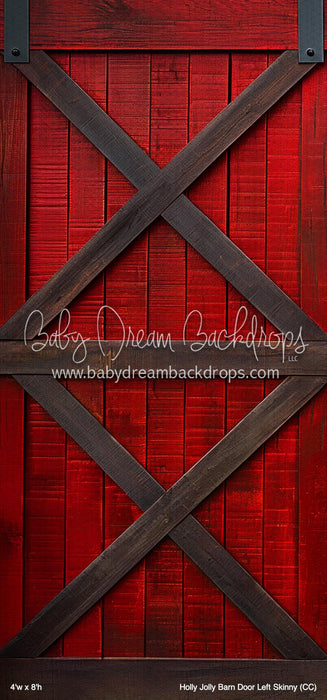 Holly Jolly Barn Door Left Skinny (CC)