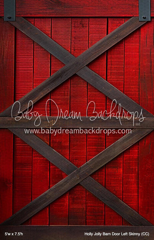 Holly Jolly Barn Door Left Skinny (CC)