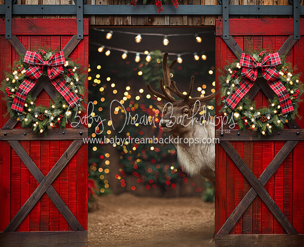 Holly Jolly Open Barn Reindeer (JA)