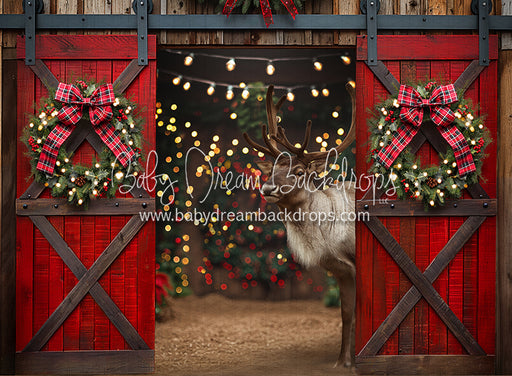 Holly Jolly Open Barn Reindeer (JA)